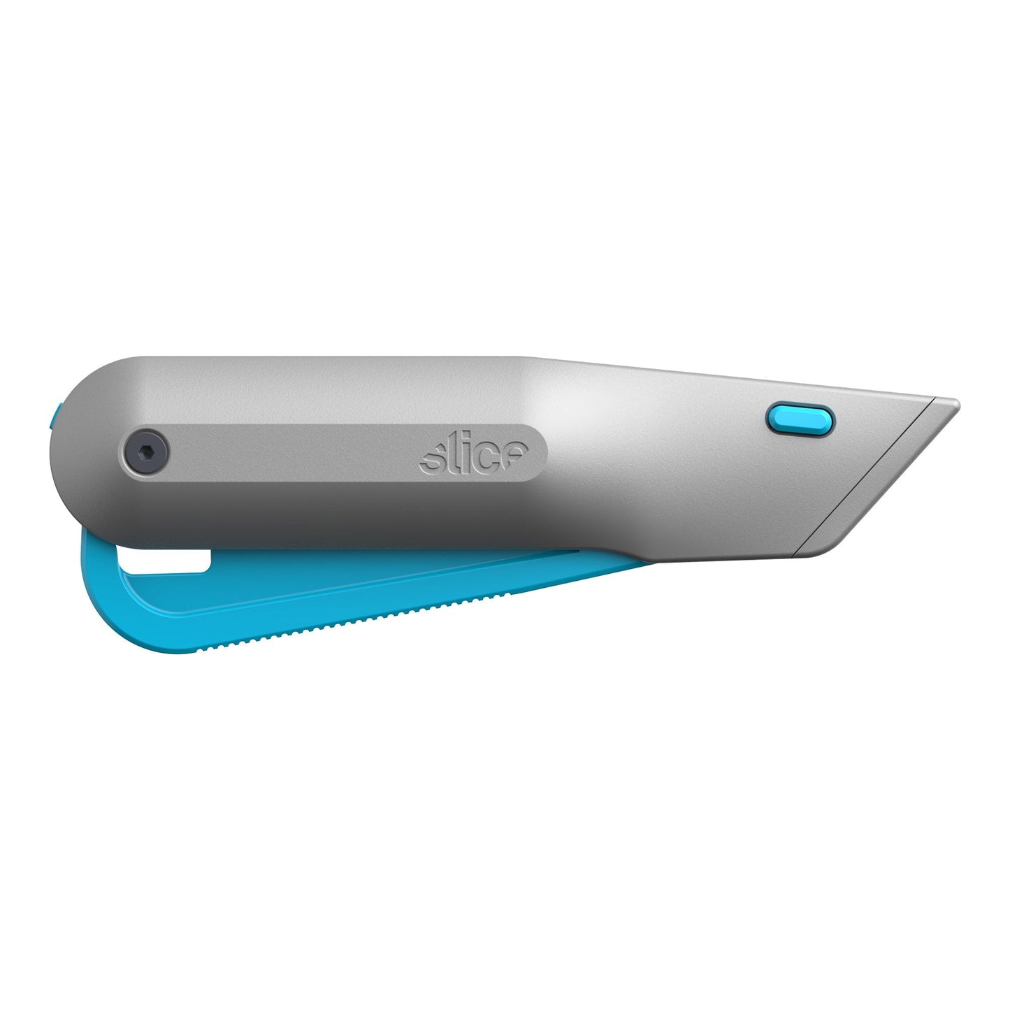 Cutter gatillo retráctil inteligente con mango metálico
