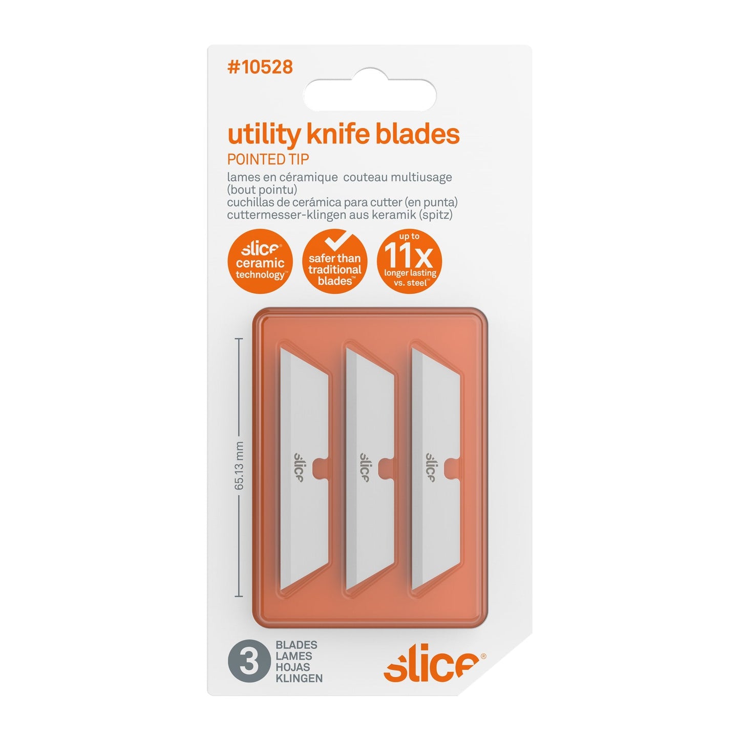 Cuchillas para cutter (en punta)