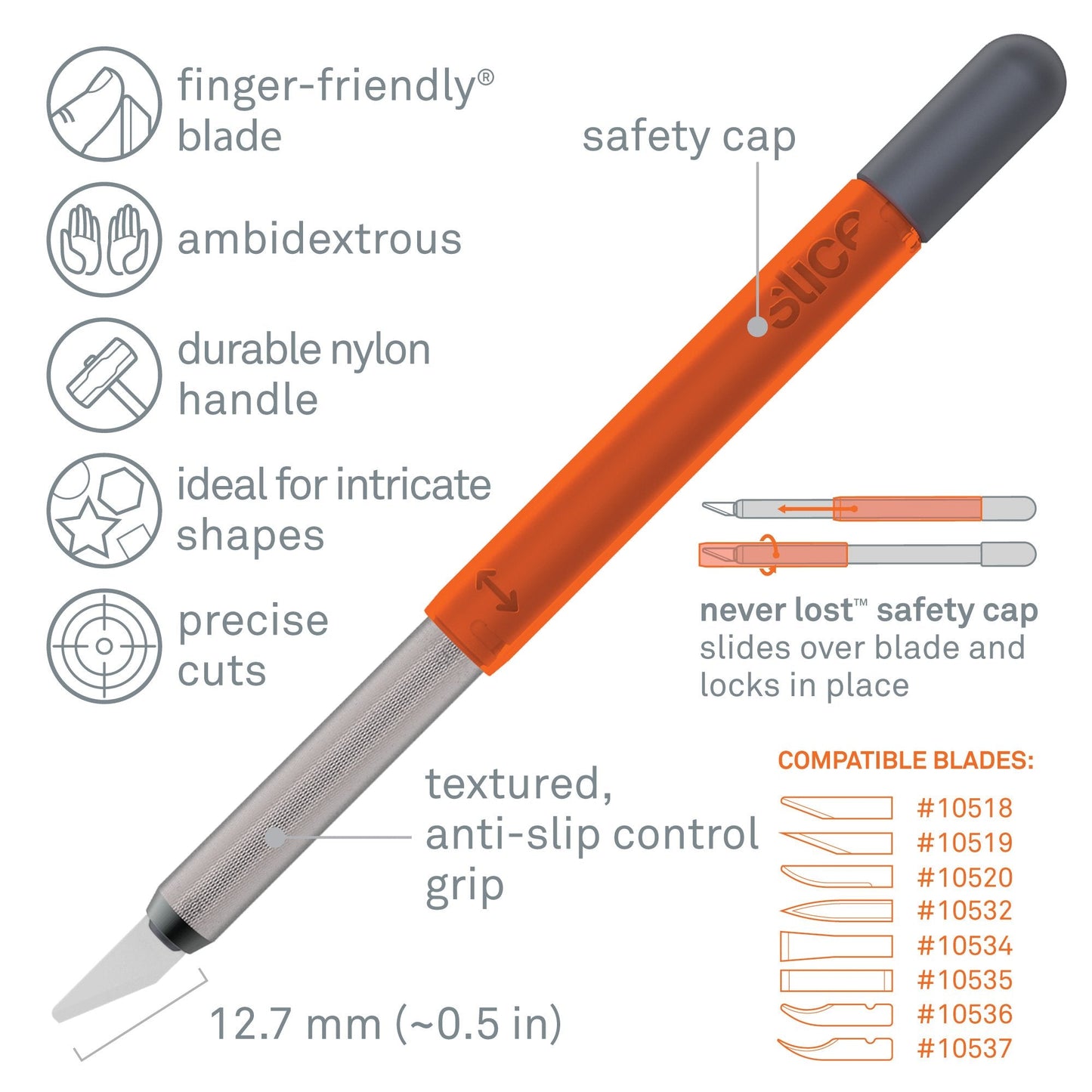 Cutter para manualidades (con tapa de seguridad)